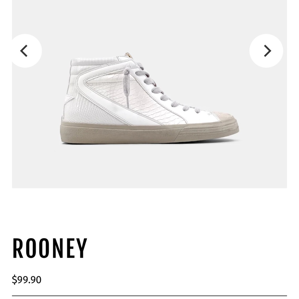 NIB Shu Shop Rooney off white snake size 8